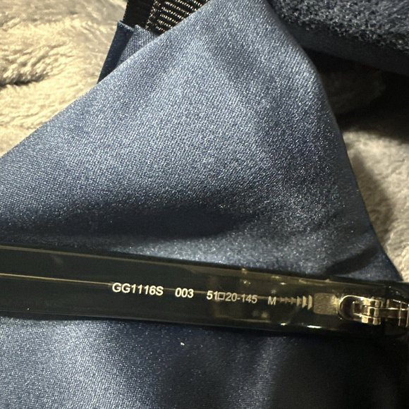 GUCCI GG1116S-003 SQUARE GREY Unisex Men’s Women’s Sunglasses - Picture 7 of 11